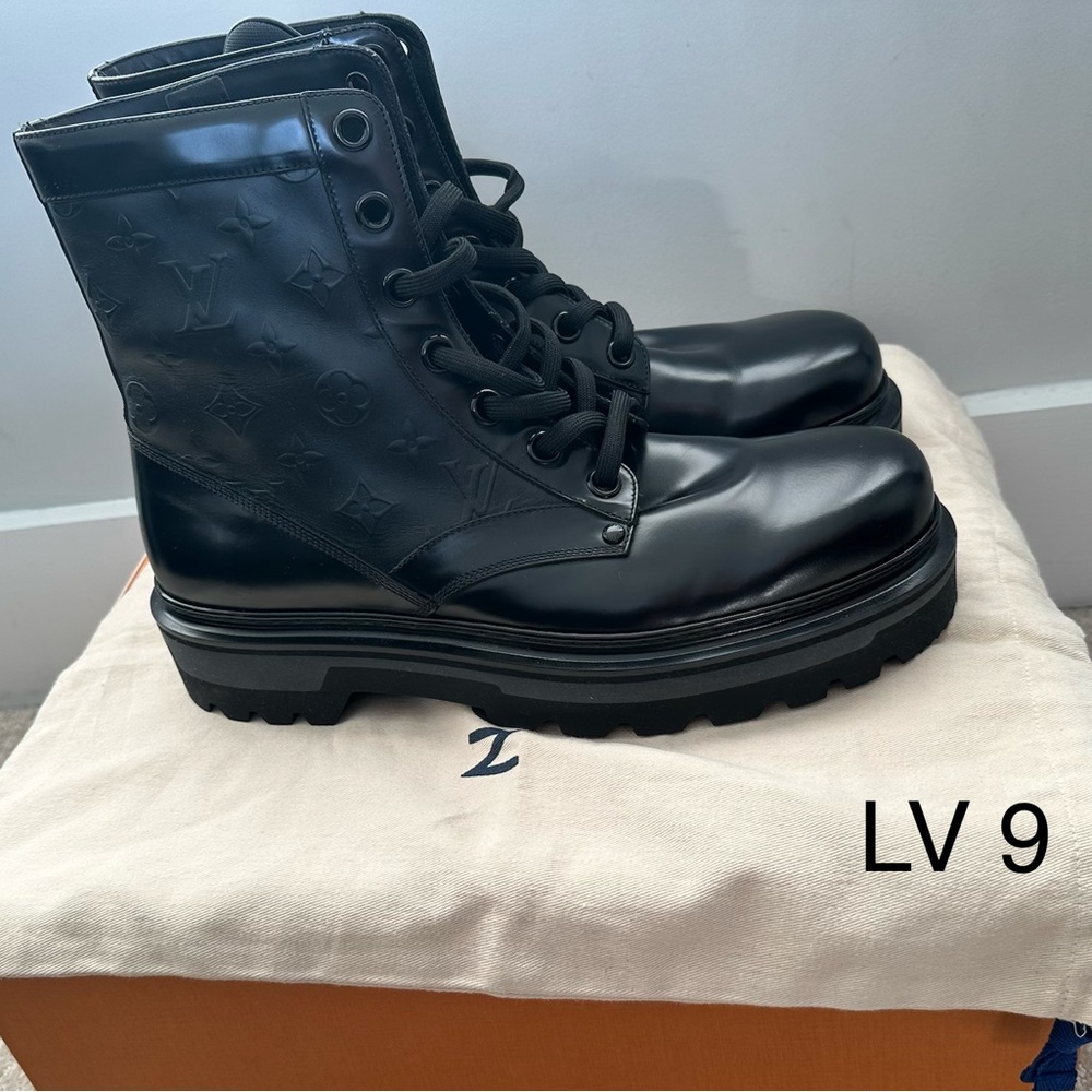 LV Ranger Boot - Black Monogram Leather Boots